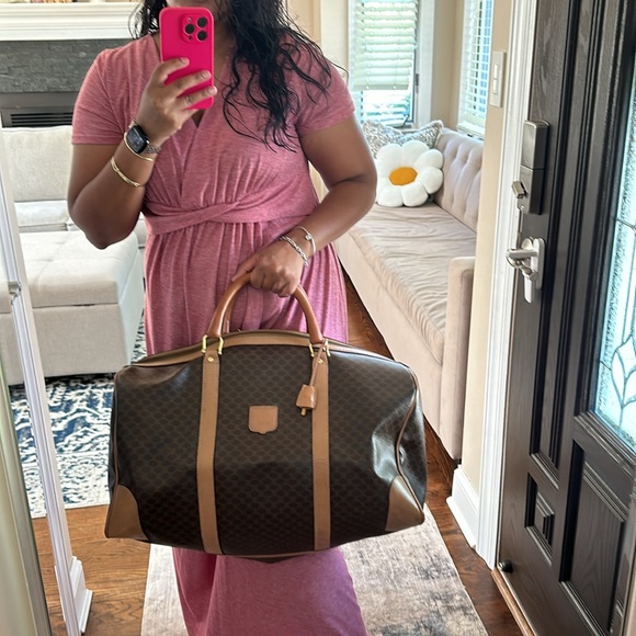 ❌SOLD❌ Celine Travel Tote Duffle Bag with Lock/Key Weekender - Picture 15 of 15